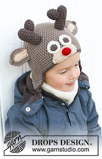 Free patterns - Children Earflap Hats / DROPS Extra 0-1049