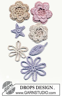 Crocheted DROPS Flowers