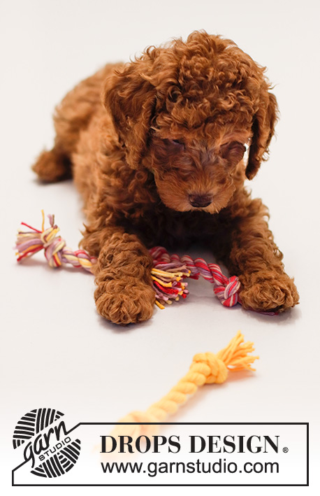 Drag & Pull / DROPS Extra 0-1528 - DROPS Paris lõngast keerutatud köis – mänguasi koerale