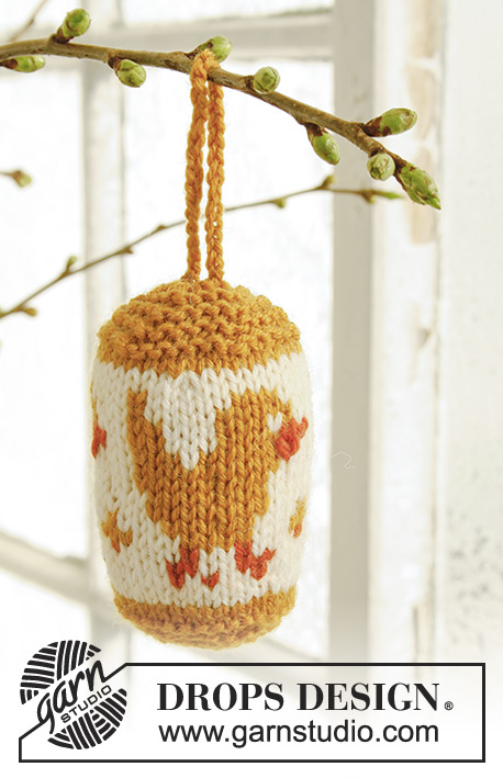 Goldie / DROPS Extra 0-768 - Knitted DROPS Easter egg in ”Karisma”.