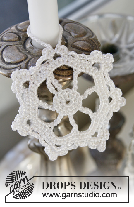 Christmas Pinwheel / DROPS Extra 0-867 - Crochet DROPS star for Christmas in ”Cotton Viscose”. 