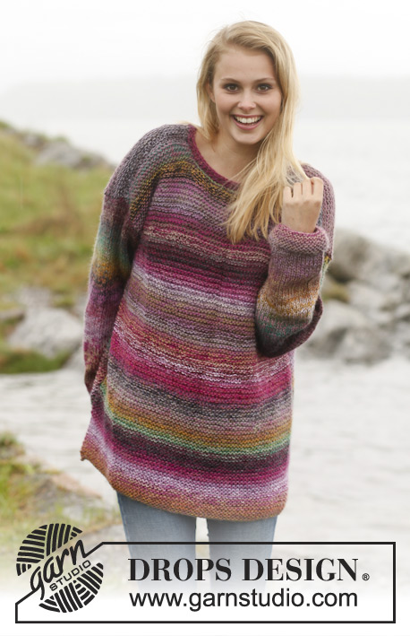 Happy Moments / DROPS Extra 0-951 - Knitted DROPS jumper in 2 strands Delight. Size: S - XXXL.