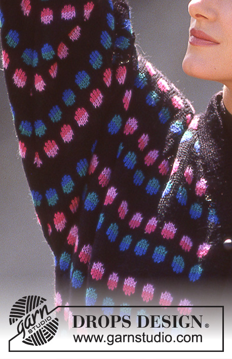 Carnival Lights / DROPS 11-7 - Jacket with pattern borders in DROPS Camelia or BabyMerino.