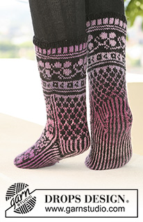 Free patterns - Naisen sukat / DROPS 126-4