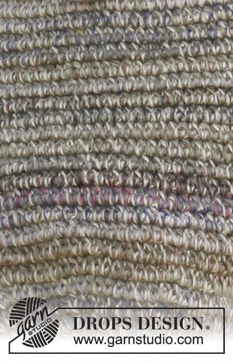 Rondo / DROPS 132-20 - Sacola DROPS em croché, em ”Delight” e “Cotton Light”.