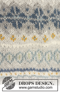 Autumn Aurora / DROPS 143-29 - Knitted DROPS socks with fair-isle pattern in ”Alpaca”. 