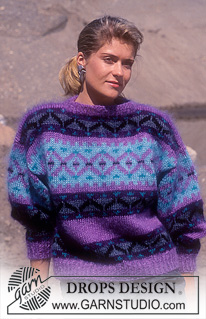 Free patterns - Warm & Fuzzy Throwback Patterns / DROPS 16-7