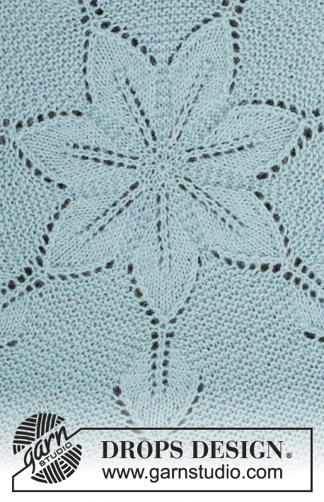 Andromeda / DROPS 175-14 - Casaco tricotado em redondo, com ponto de folhas, em DROPS Alpaca. Do S ao XXXL