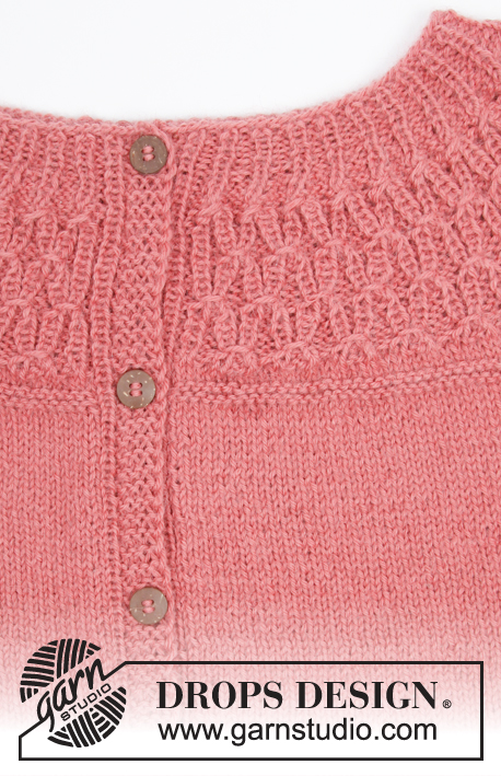 Namdalen Jacket / DROPS 179-2 - Veste avec empiècement arrondi, raglan et point texturé, tricoté de haut en bas. Du S au XXXL
Se tricote en DROPS Puna ou DROPS Sky.