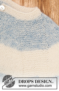 Sailor's Luck / DROPS 191-2 - Knitted jumper with raglan and stripes, worked top down. Sizes S - XXXL. The piece is worked in DROPS Alpaca and DROPS Kid-Silk.