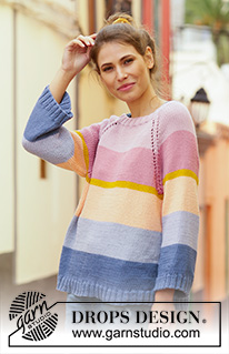 Free patterns - Striped Jumpers / DROPS 201-33