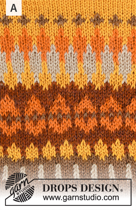 Heim / DROPS 207-1 - Strikket bluse i DROPS Alpaca. Arbejdet strikkes oppefra og ned med rundt bærestykke og nordisk mønster på bærestykket. Størrelse S - XXXL.
Strikket hue med nordisk mønster i DROPS Alpaca.
