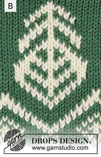 Mandal / DROPS 207-5 - Sweter na drutach przerabiany od góry do dołu z zaokrąglonym karczkiem i żakardem norweskim, z włóczki DROPS Merino Extra Fine. Od S do XXXL.
