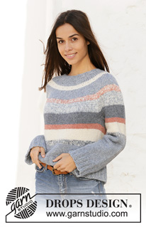 Free patterns - Striped Jumpers / DROPS 210-27