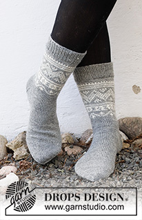 Free patterns - Chaussettes / DROPS 214-53