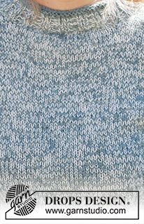 Mists of Dover / DROPS 215-31 - Knitted jumper in 2 strands DROPS Alpaca. Size: S - XXXL