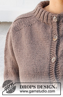 Country Muse Cardigan / DROPS 216-39 - Knitted jacket in DROPS Lima. The piece is worked top down, with double neck and saddle shoulders. Sizes S - XXXL.