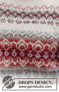 Mistletoe Muse Vest / DROPS 217-2 - Colete tricotado com jacquard norueguês em DROPS Air. Do S ao XXXL.