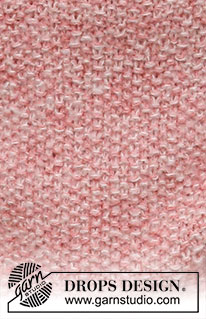 Magnolia Dream / DROPS 220-13 - Strikket bluse i DROPS Sky og DROPS Brushed Alpaca Silk. Arbejdet strikkes i perlestrik med slids i halsen og slids i siderne. Størrelse S - XXXL.