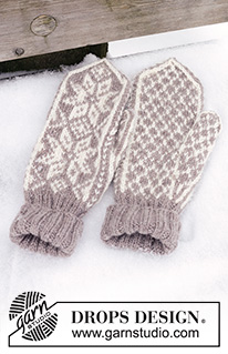 Christmas Claps / DROPS 233-21 - Pánské rukavice - palčáky s norským vzorem pletené z příze DROPS Karisma. Motiv: Vánoce.
