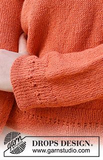 Simplicity / DROPS 236-38 - Sweter na drutach, przerabiany od dołu do góry, dżersejem, z dekoltem V, z włóczki DROPS Alpaca. Od S do XXXL