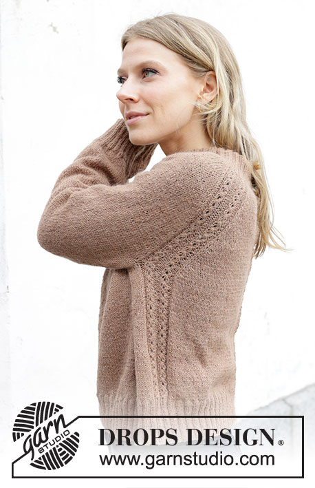 Spill the Beans Cardigan / DROPS 244-6 - Knitted jacket in DROPS Alpaca. The piece is worked top down with double neck, raglan and cables. Sizes S - XXXL