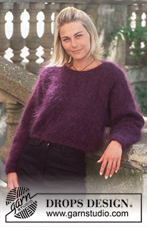 Purple Delight / DROPS 44-12 - DROPS sweater in DOPS “Vienna” or Melody. S – L.