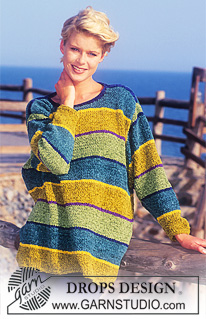 Free patterns - Swetry przez głowę w paski / DROPS 50-6