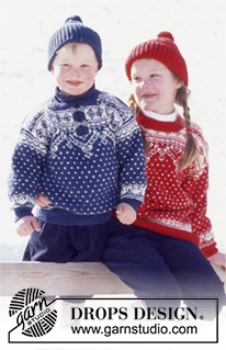 Free patterns - Christmas Hats for Children / DROPS 52-28
