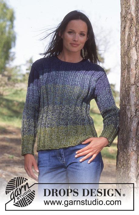 Welcome to the Forest / DROPS 66-5 - DROPS Pullover in Cotton Viscose and Alpaca. 