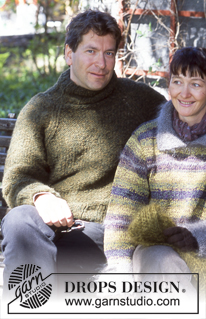 Free patterns - Men's Basic Jumpers / DROPS 70-13