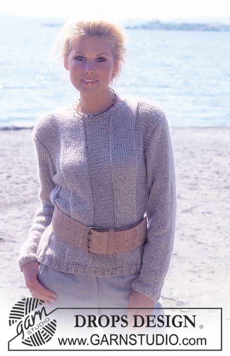 DROPS 76-28 - DROPS Pullover in Angora-Tweed and Cotton Viscose 