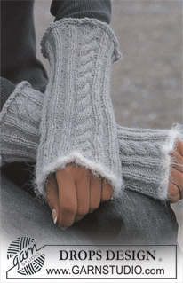 Free patterns - Wrist Warmers & Fingerless Gloves / DROPS 86-27