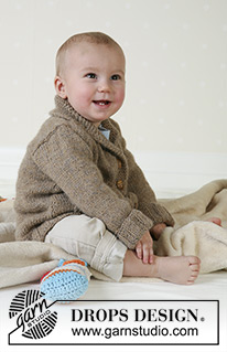 Little Alfred / DROPS Baby 13-13 - Strikket jakke til baby og barn i DROPS Alpaca. Størrelse 1 mnd - 4 år. 