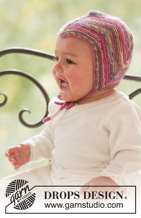 Little Jamboree Hat / DROPS Baby 16-6 - Gebreide muts in ribbelsteek voor baby en kinderen in DROPS Fabel.