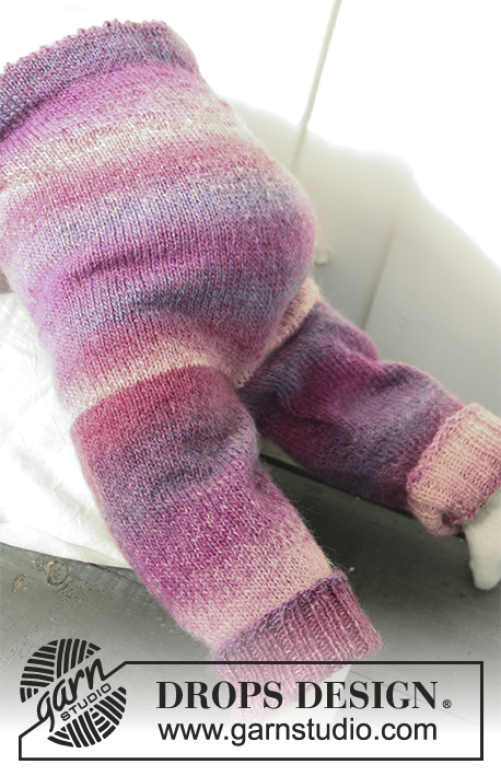 Sweet Evelina Pants / DROPS Baby 20-4 - Knitted pants for baby and children in DROPS Delight