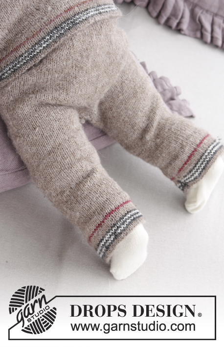 Ready, Set, Go Pants / DROPS Baby 31-19 - Calças tricotadas para bébé, com riscas, em DROPS Alpaca. Tamanhos : 1 mês - 4 anos