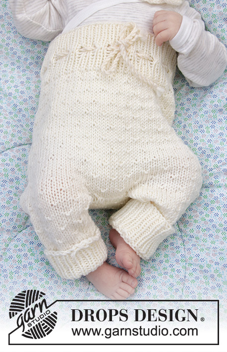 Winter Baby / DROPS Baby 33-12 - Ensemble bébé: Pantalon et bonnet tricotés en DROPS Merino Extra Fine.
Taille Prématuré au 4 ans