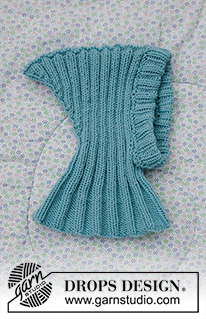 Baby Legolas / DROPS Baby 33-9 - Capuz / Balaclava  tricotado para bebé em DROPS Baby Merino. Tamanhos : prematuro - 2 anos.
