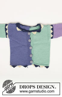 Jester / DROPS Baby 4-9 - DROPS harlequin set, jacket, pants and socks in “Alpaca”.