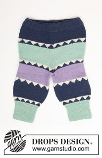 Jester / DROPS Baby 4-9 - DROPS harlequin set, jacket, pants and socks in “Alpaca”.