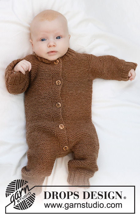 Winter Ready / DROPS Baby 45-9 - Knitted jumpsuit for babies and children in DROPS Lima. The piece is worked bottom up with garter stitch. Sizes 0 – 4 years.