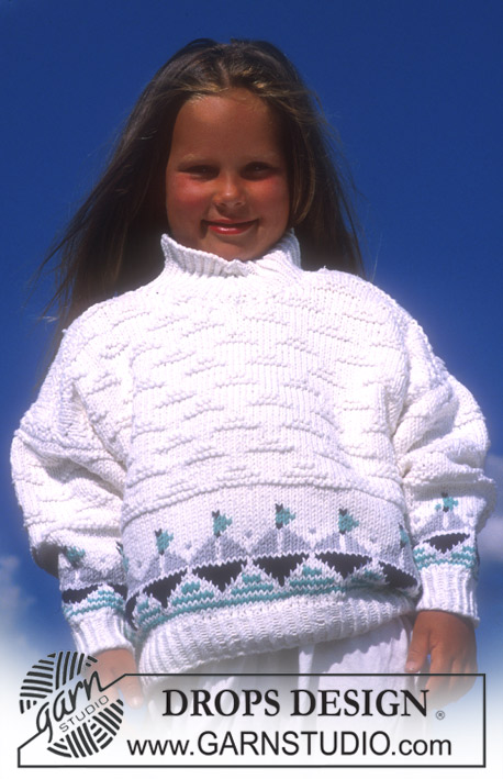 DROPS Children 2-7 - DROPS Jumper in ”Paris” with boat pattern 