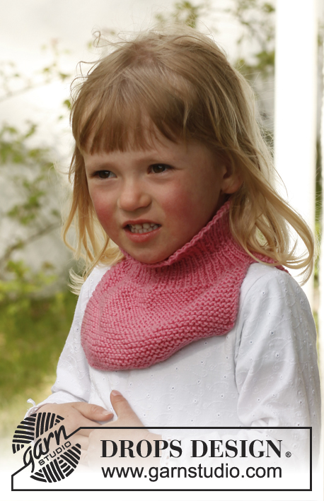 Penelope / DROPS Children 23-14 - Plastron tricoté en DROPS Karisma.
