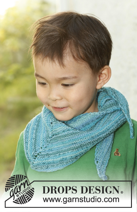 Rascal / DROPS Children 23-53 - Knitted shawl for children in DROPS Fabel.