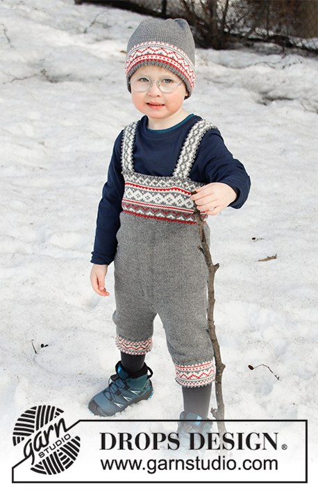Shinny Upatree / DROPS Children 32-16 - Knitted trousers for babies and children in DROPS BabyMerino. The piece is worked top down, with Nordic pattern. Sizes 6 months – 6 years.