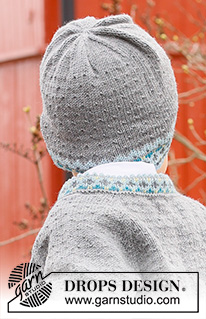 Hipp Hipp Hurra Hat / DROPS Children 44-5 - Dětská a baby čepice s norským vzorem pletená zdola nahoru z příze DROPS Baby Merino. Velikost 6 měsíců – 12 let.