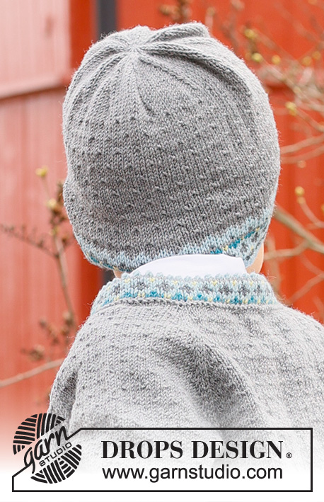 Hipp Hipp Hurra Hat / DROPS Children 44-5 - Knitted hat for babies and children in DROPS Baby Merino. The piece is worked bottom up, with Nordic pattern. Sizes 6 months – 12 years.