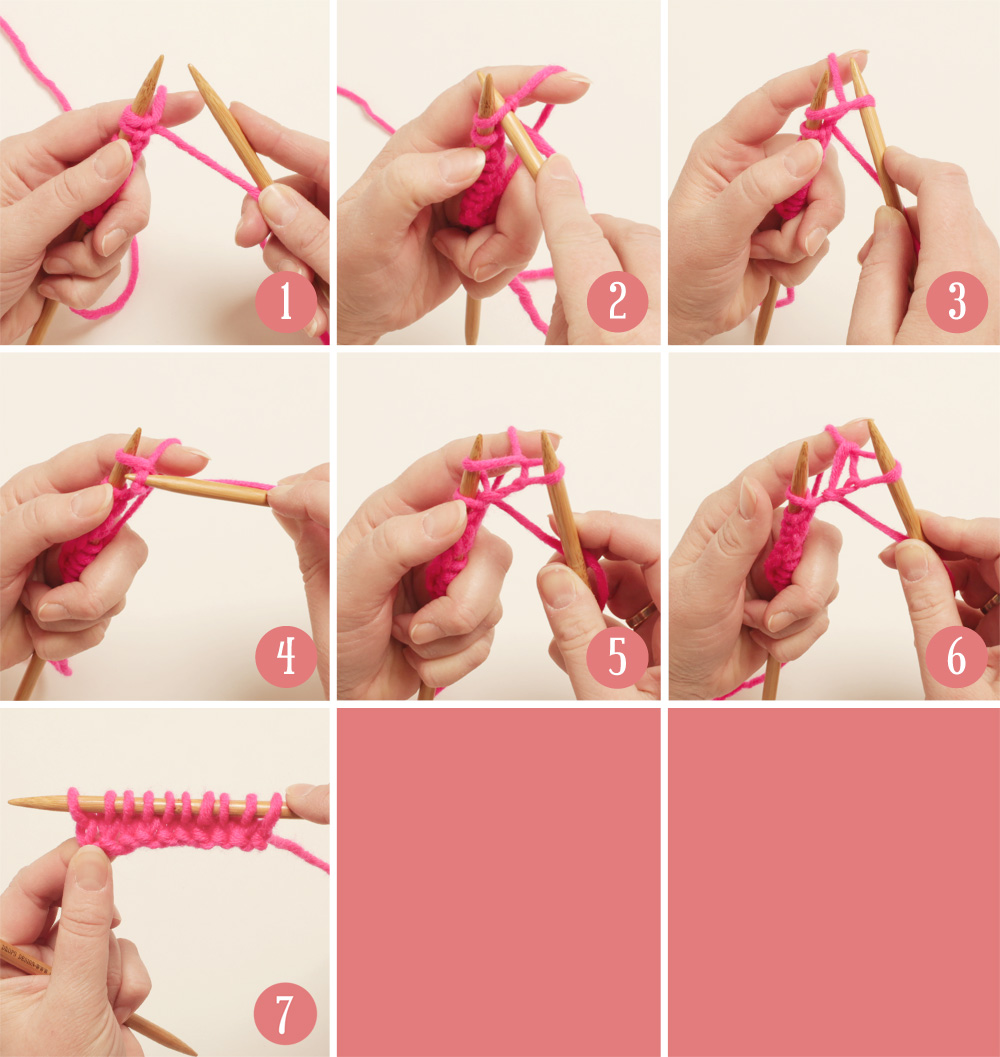 How to knit stitches
