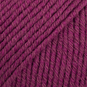 DROPS Cotton Merino uni colour 07, vínrauður